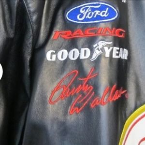 Rusty Wallace racing leather jacket